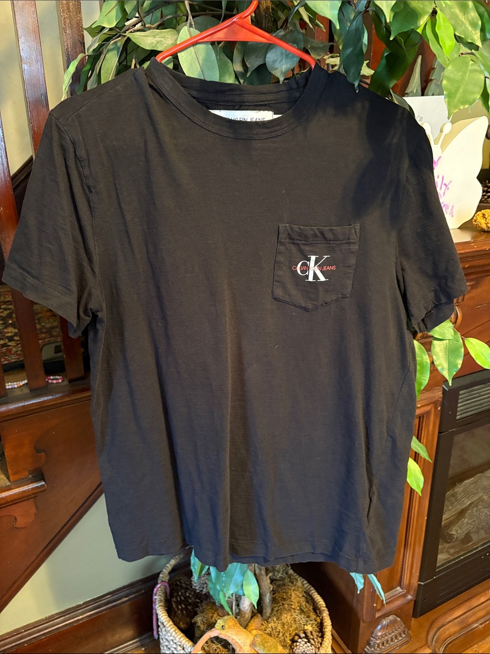 Calvin Klein breast pocket t shirt